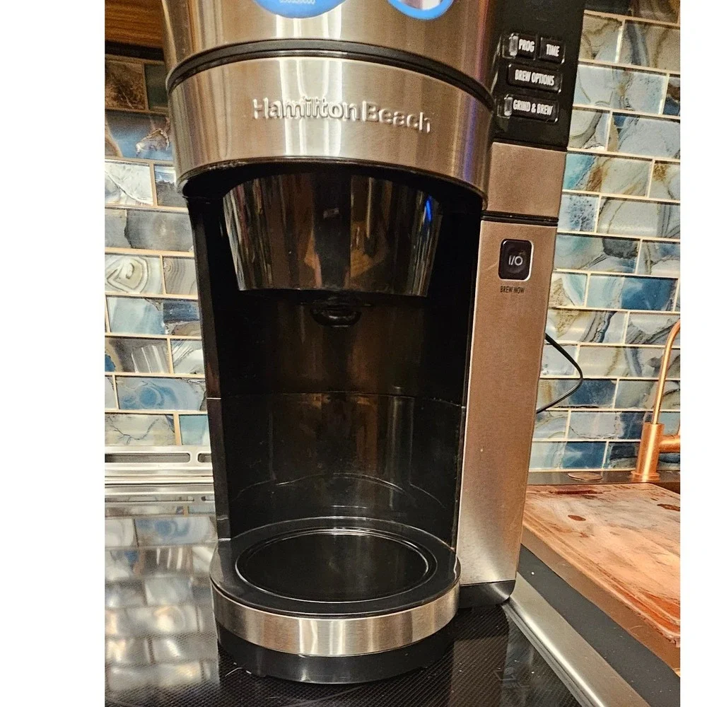Hamilton Beach Grind and Brew Coffee Maker 45501 Stainless Thermal Carafe 10 Cup